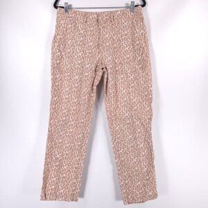 ANTHROPOLOGIE The Wanderer LINEN Blend Utility‎ Pants Cheetah Size 30